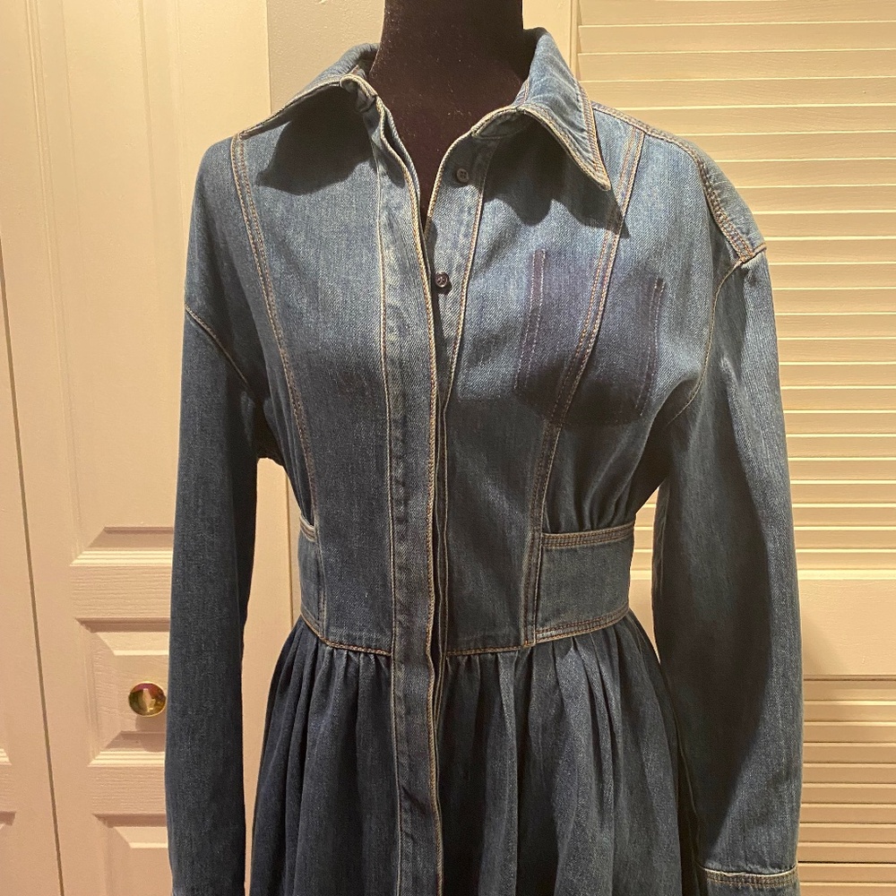 Alexander McQueen Denim Dress